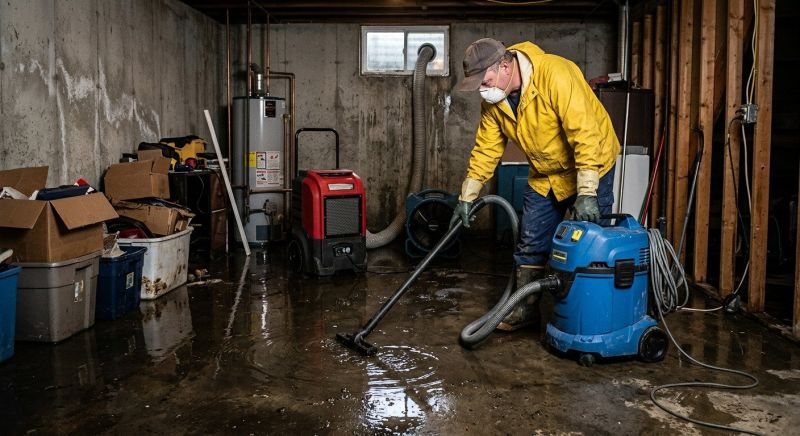 Basement Water Cleanup